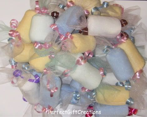 Memorable Gifts  Babies on Baby Shower Favor Gift Washcloth Candy Favor Girl Boy   Ebay