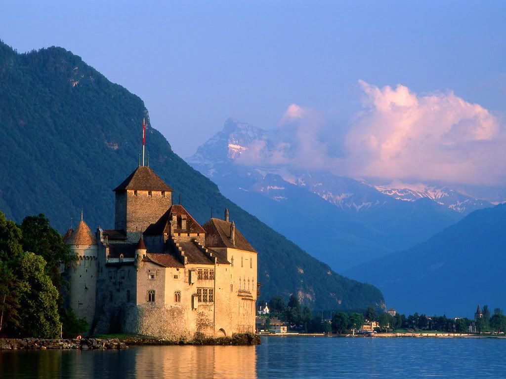 Castle at Montreux,Switzerland