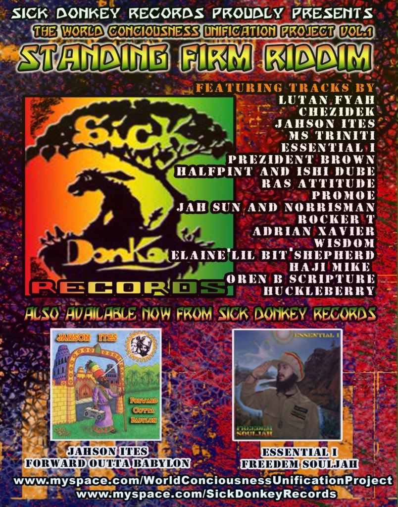 Sick Donkey Records presents World Consciousness Unification Project vol.1, Standing Firm Riddim
