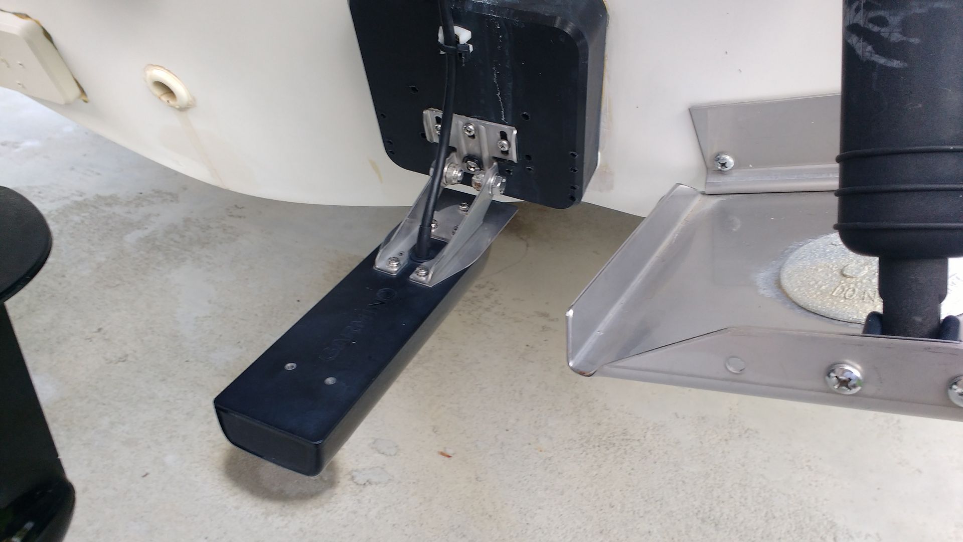 Wow!! The heavy spray from my new transducer!! Do they make a splash