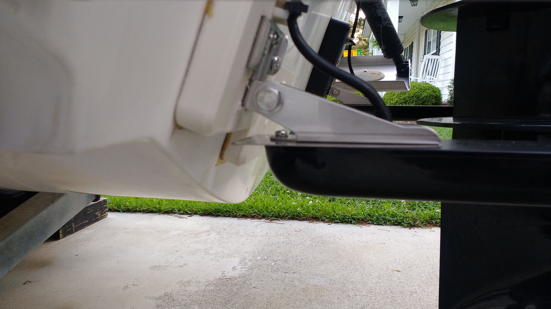 Wow!! The heavy spray from my new transducer!! Do they make a splash