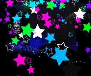 neon stars Myspace Backgrounds