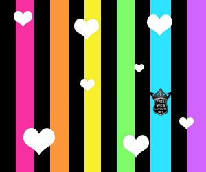 scrolling falling hearts color stripes neon Myspace Backgrounds