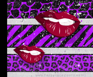 lips + animal prints Myspace Backgrounds