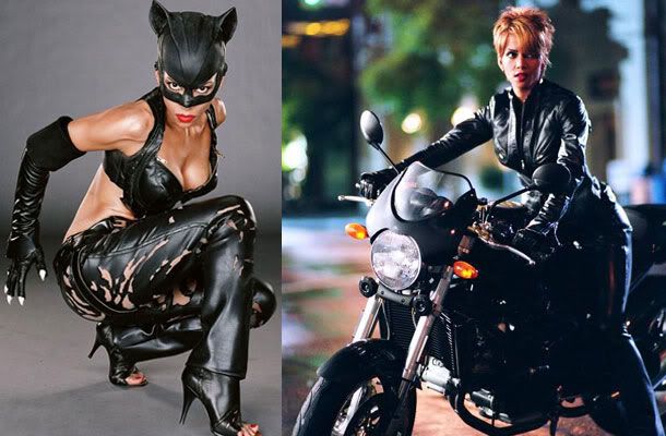 Catwoman, Halle Berry. If you have a swim top that doesn't quite provide 