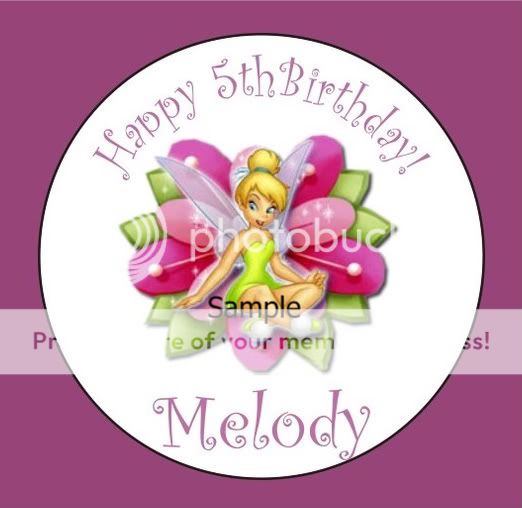 TINKERBELL CINDERELLA BELLE CUPCAKE CAKE TOPPER PICKS  